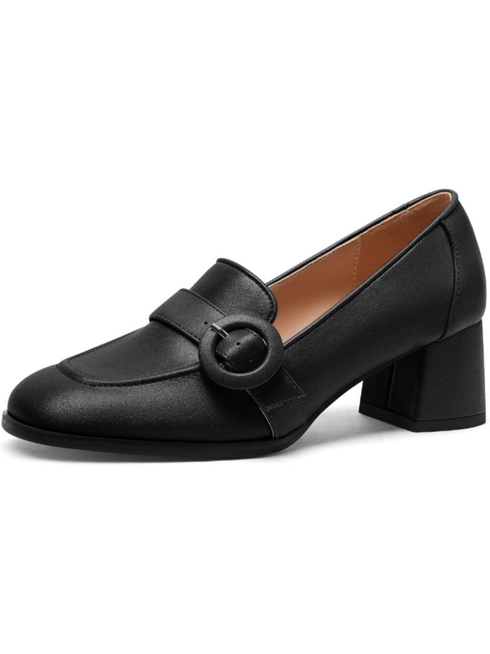 Stylish Women's Chunky Block Heel Loafers - Comfortable & Trendy Pumps